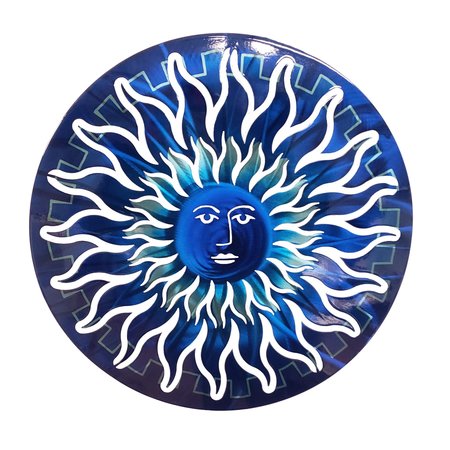 NEXT INNOVATIONS Sun Face Wall Art Blue Shimmer 101410003-BLUESHIMMER